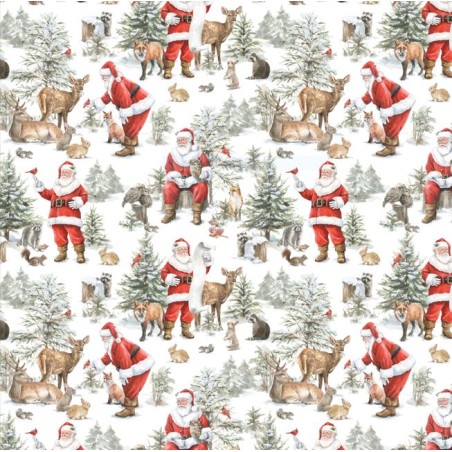 P121-WWHI6202W PATCH. AMERICANO WOODLAND WHISPERS (01) 110 CM. ALGODON 100% BLANCO Venta en piezas de 7.00 M