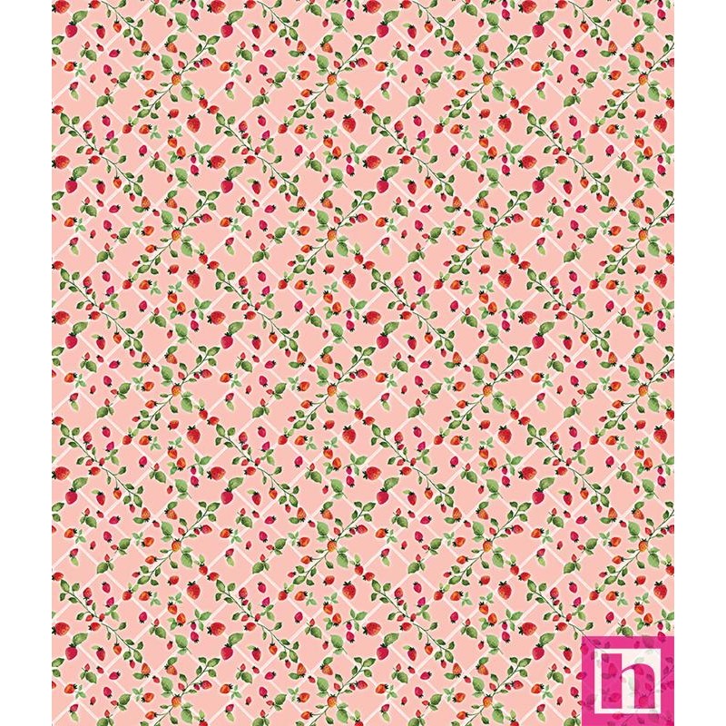 P133-15331-01 PATCH. AMERICANO PEACHES&CREAM (06) 110 CM. ALGODON 100% ROSA Venta en piezas de 6.90 M