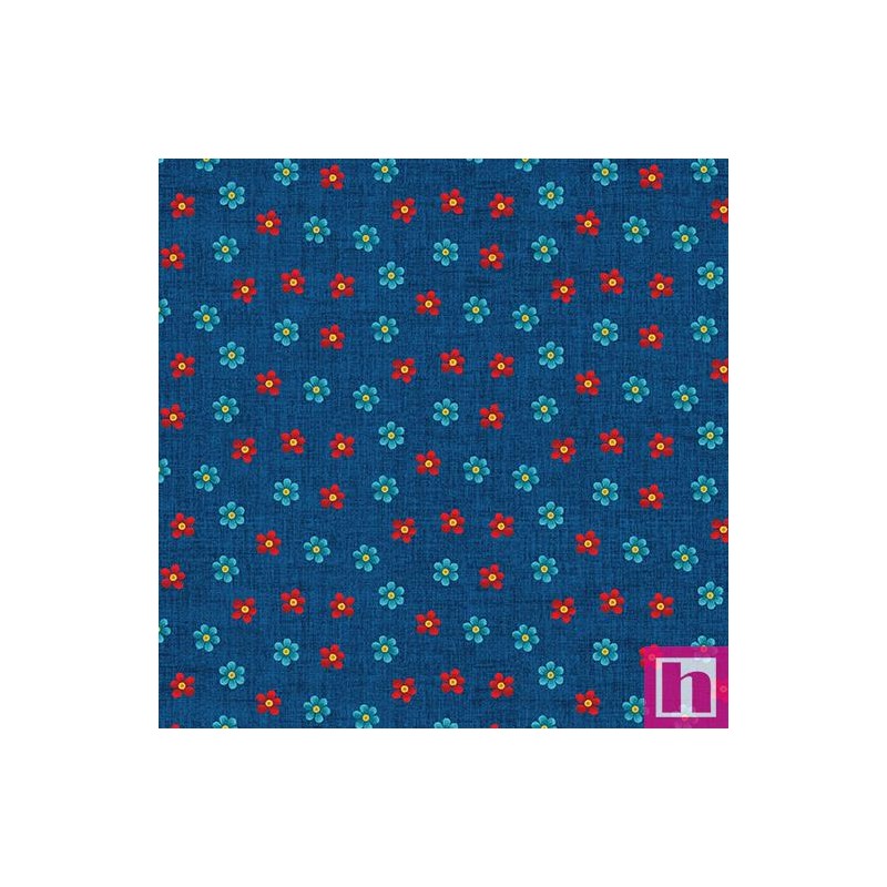P133-16084-56 PATCH.AMERICANO SOMETHING TO CROW ABOUT (09) 110 CM. ALGODON 100% AZUL Venta en piezas de 6.80 M