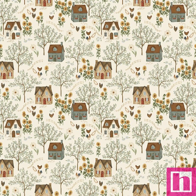 P133-16916-07 PATCH. AMERICANO HEIRLOOM (10) 110 CM. ALGODON 100% CREMA Venta en piezas de 6.90 M