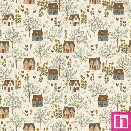 P133-16916-07 PATCH. AMERICANO HEIRLOOM (10) 110 CM. ALGODON 100% CREMA Venta en piezas de 6.90 M