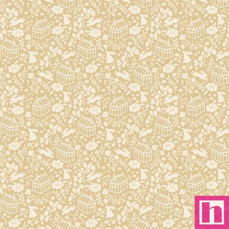 P133-16921-34 PATCH. AMERICANO HEIRLOOM (18) 110 CM. ALGODON 100% AMARILLO Venta en piezas de 6.90 M