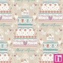 P133-16926P-70 PATCH. AMERICANO ALWAYS (02) 110 CM. ALGODON 100% BEIGE Venta en piezas de 6.90 M
