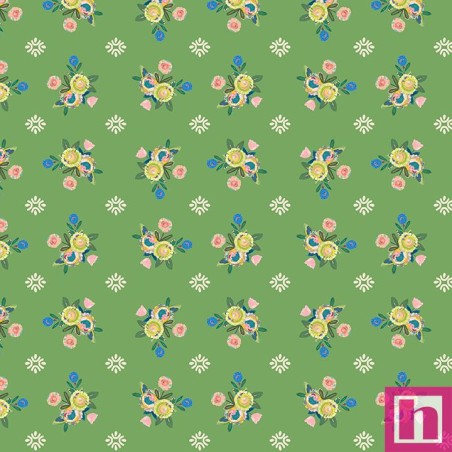 P133-16976-45 PATCH. AMERICANO HOPE (10) 110 CM. ALGODON 100% VERDE Venta en piezas de 6.90 M
