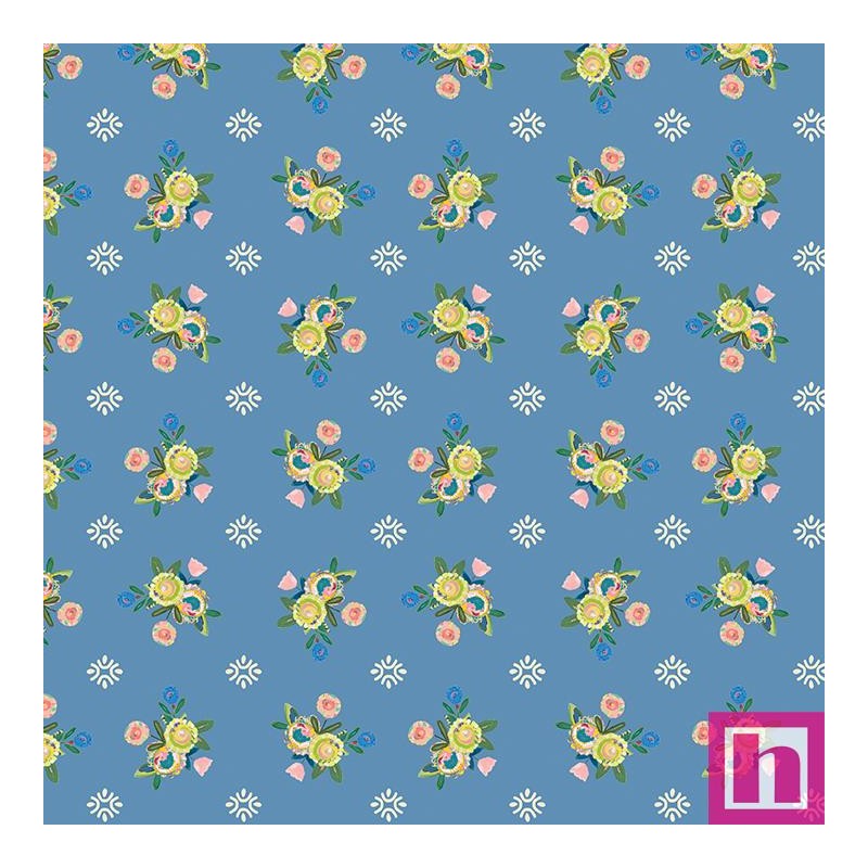 P133-16976-55 PATCH. AMERICANO HOPE (16) 110 CM. ALGODON 100% AZUL Venta en piezas de 6.90 M