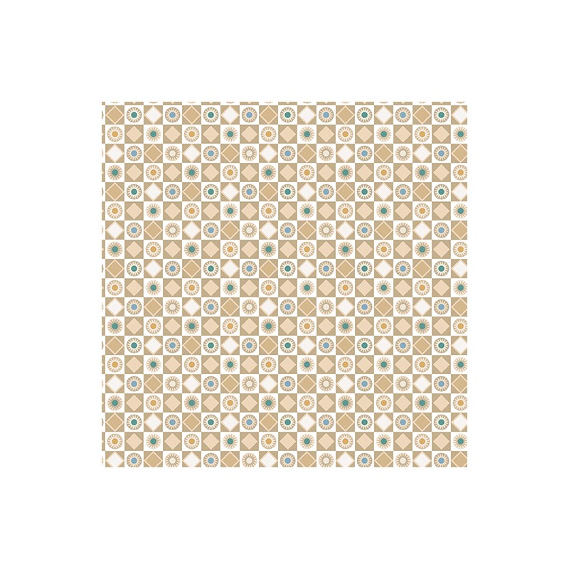 P133-17211-70 PATCH. AMERICANO BLUE MILL (15) 110 CM. ALGODON 100% BEIG Venta en piezas de 6.80 M