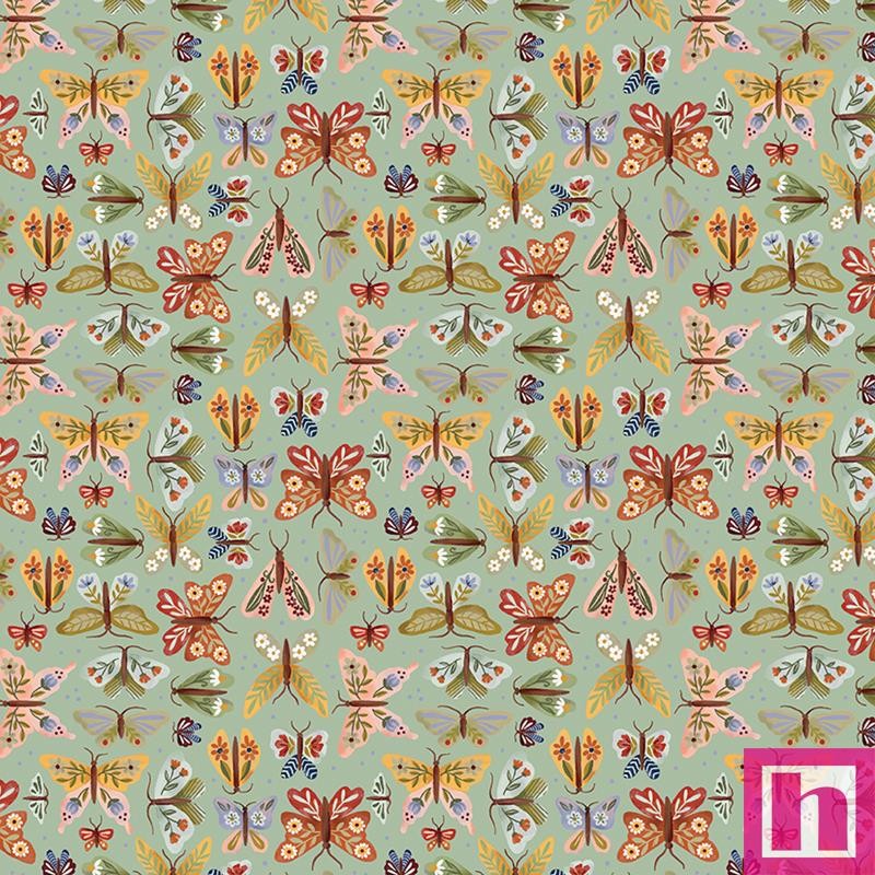 P133-18002-42 PATCH. AMERICANO EMMA´S FARMHOUSE (12) 110 CM. ALGODON 100% VERDE Venta en piezas de 6.90 M