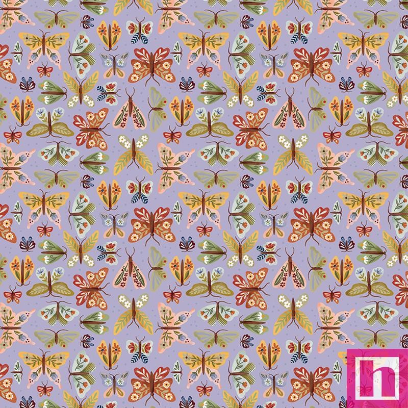 P133-18002-62 PATCH. AMERICANO EMMA´S FARMHOUSE (02) 110 CM. ALGODON 100% VIOLETA Venta en piezas de 6.90 M