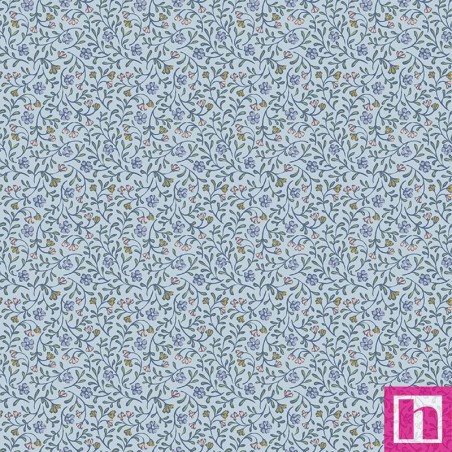 P133-18005-54 PATCH. AMERICANO EMMA´S FARMHOUSE (18) 110 CM. ALGODON 100% CELESTE Venta en piezas de 6.90 M