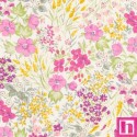 P135-SB-6125D4-2 PATCH. AMERICANO PETITE GARDEN LAWN SEVENBERRY (06) 110 CM. ALGODON 100% BLANCO/FUCSIA Venta en piezas de 7.00
