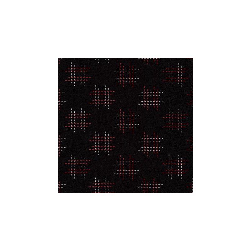 P135-SB-83022D2-4 PATCH. AMERICANO KASURI SEVENBERRY (59) 110 CM. ALGODON 100% NEGRO Venta en piezas de 7.00 M
