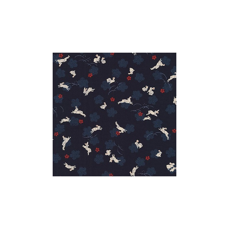 P135-SB-88218D2-5 PATCH. AMERICANO KASURI SEVENBERRY (23) 110 CM. ALGODON 100% INDIGO Venta en piezas de 7.00 M