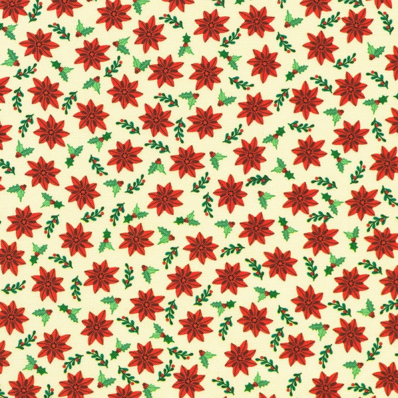 P135-SRKD-23907-84 PATCH. AMERICANO TINY TIDINGS (03) 110 CM. ALGODON 100% CREMA Venta en piezas de 7.00 M