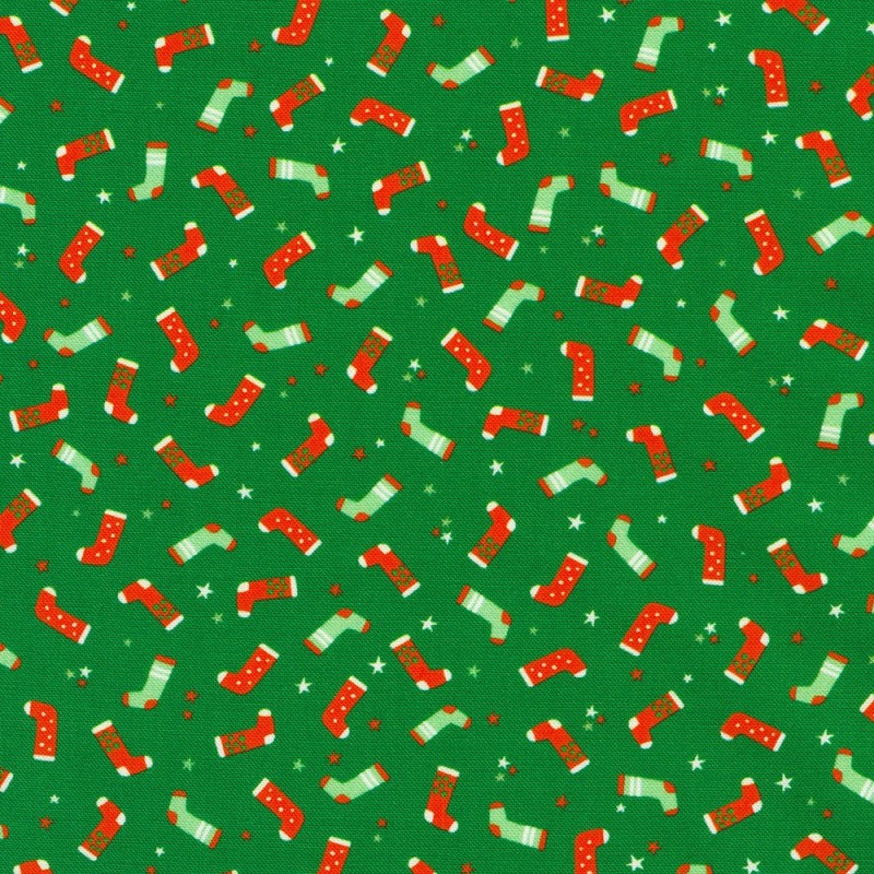 P135-SRKD-23908-240 PATCH. AMERICANO TINY TIDINGS (07) 110 CM. ALGODON 100% VERDE Venta en piezas de 7.00 M