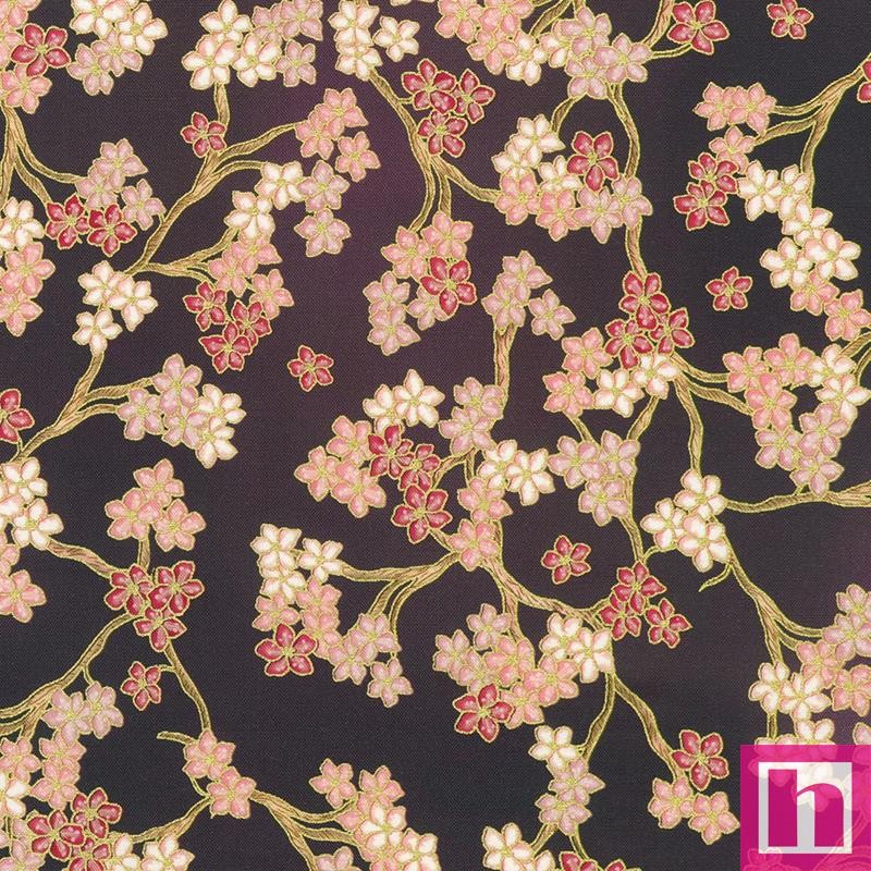 P135-SRKDM-23511-24 PATCH. AMERICANO IMPERIAL COLLECTION - GRACEFUL GRANES (16) 110 CM. ALGODON 100% CIRUELA/METALLIC Venta en p