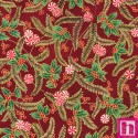 P135-SRKM-22948-113 PATCH. AMERICANO HOLIDAY FLOURISH PEPPERMINT TWIST (09) 110 CM. ALGODON 100% GRANATE/DORADO Venta en piezas
