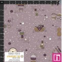 P137-4504-078 PATCH.AMERICANO BOBBINS AND BLOOMS (17) 110 CM. ALGODON 100% LILA Venta en piezas de 6.00 M