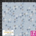 P137-4504-084 PATCH.AMERICANO BOBBINS AND BLOOMS (06) 110 CM. ALGODON 100% AZUL Venta en piezas de 6.00 M