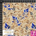 P137-4504-102 PATCH.AMERICANO WISTFUL BLOOMS (09) 110 CM. ALGODON 100% MARFIL/AZUL Venta en piezas de 6.00 M