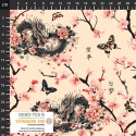P137-4504-300 PATCH.AMERICANO JAPANESE SPRINGTIME (01) 110 CM. ALGODON 100% BEIG Venta en piezas de 6.00 M