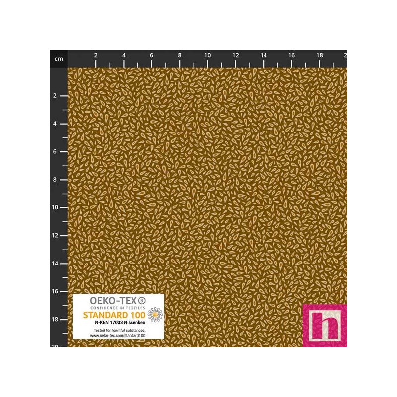 P137-4514-228 PATCH.AMERICANO TINY DELIGHT (09) 110 CM. ALGODON 100% CHOCOLATE Venta en piezas de 6.00 M