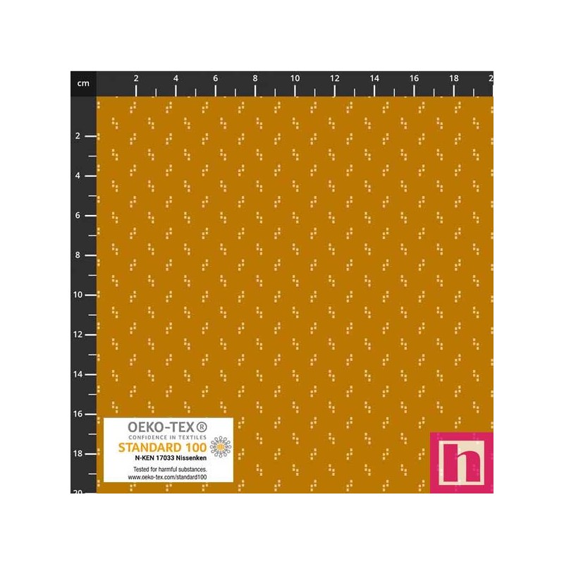 P137-4514-235 PATCH.AMERICANO TINY DELIGHT (12) 110 CM. ALGODON 100% MIEL Venta en piezas de 6.00 M