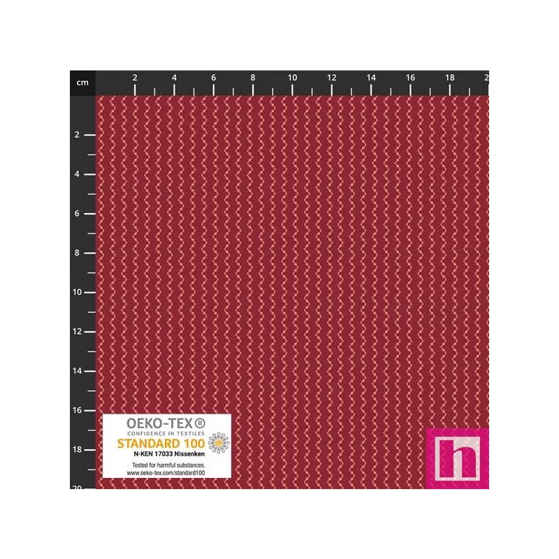P137-4514-259 PATCH.AMERICANO TINY DELIGHT (39) 110 CM. ALGODON 100% VINO Venta en piezas de 6.00 M