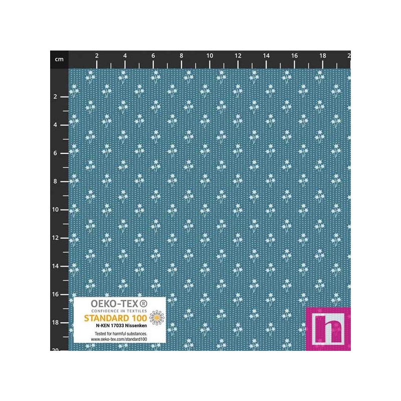 P137-4514-263 PATCH.AMERICANO TINY DELIGHT (56) 110 CM. ALGODON 100% OCEANO Venta en piezas de 6.00 M