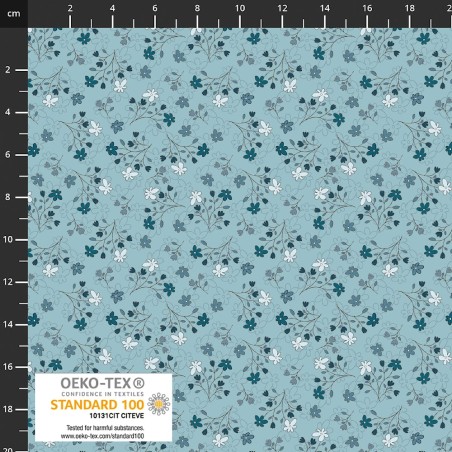 P137-4514-537 PATCH.AMERICANO THE SWEETEST EMBRACE (23) 110 CM. ALGODON 100% CIELO Venta en piezas de 6.00 M
