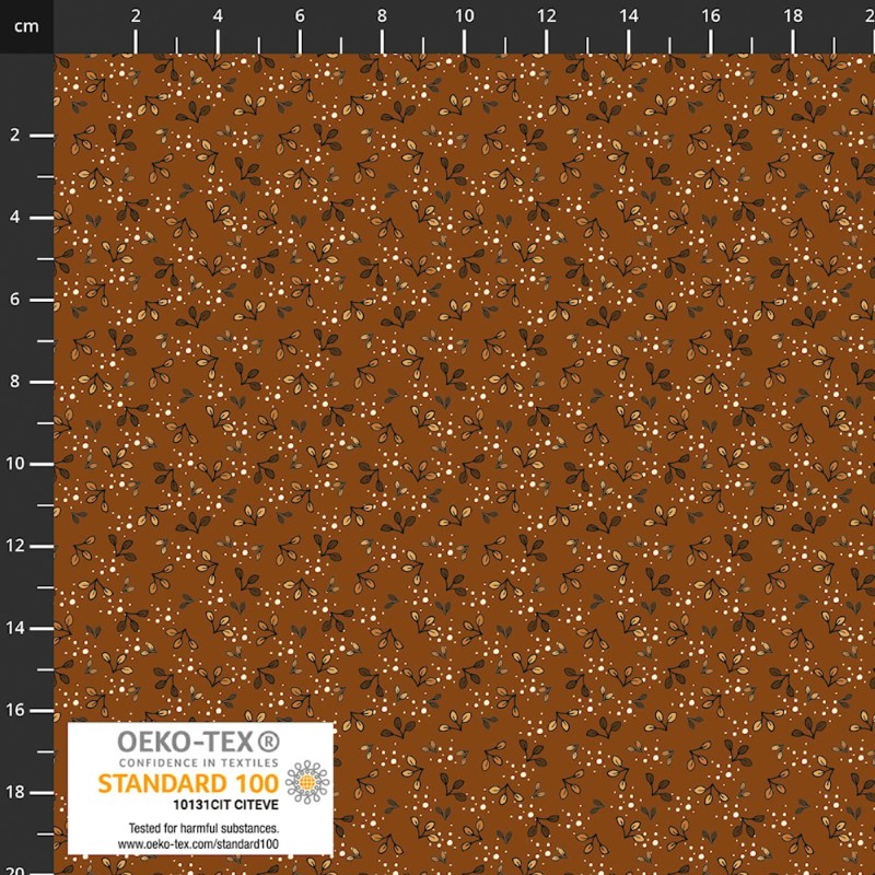 P137-4514-547 PATCH.AMERICANO THE SWEETEST EMBRACE (18) 110 CM. ALGODON 100% MARRON Venta en piezas de 6.00 M