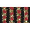 P137-SRKM-23699-2 PATCH. AMERICANO HOLIDAY FLOURISH - FOREST GLEN (45) 110 CM. ALGODON 100% NEGRO/DORADO METALLIC Venta en pieza