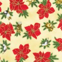 P137-SRKM-23702-85 PATCH. AMERICANO HOLIDAY FLOURISH - FOREST GLEN (24) 110 CM. ALGODON 100% VAINILLA/DORADO METALLIC Venta en p