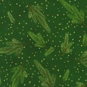 P137-SRKM-23703-224 PATCH. AMERICANO HOLIDAY FLOURISH - FOREST GLEN (20) 110 CM. ALGODON 100% MUSGO/DORADO METALLIC Venta en pie
