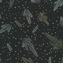 P137-SRKM-23703-304 PATCH. AMERICANO HOLIDAY FLOURISH - FOREST GLEN (66) 110 CM. ALGODON 100% NEGRO/PLATA METALLIC Venta en piez