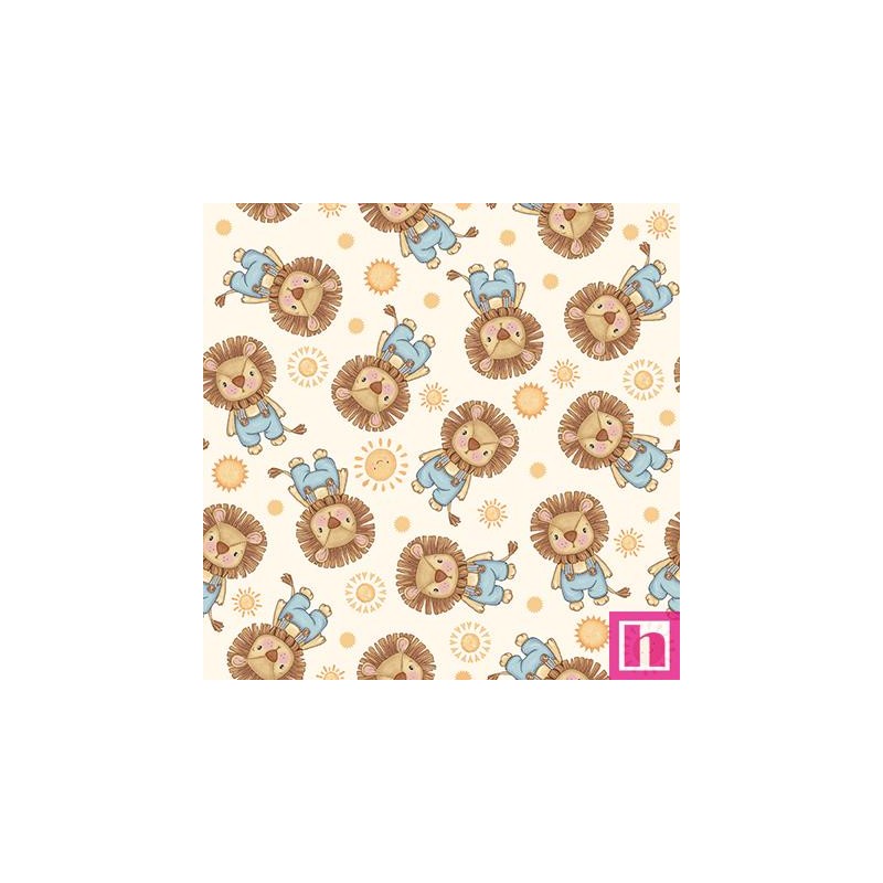 P140-1713-44 PATCH. AMERICANO BOHO BUDDIES (15) 110 CM. ALGODON 100% CREMA Venta en piezas de 6.80 M
