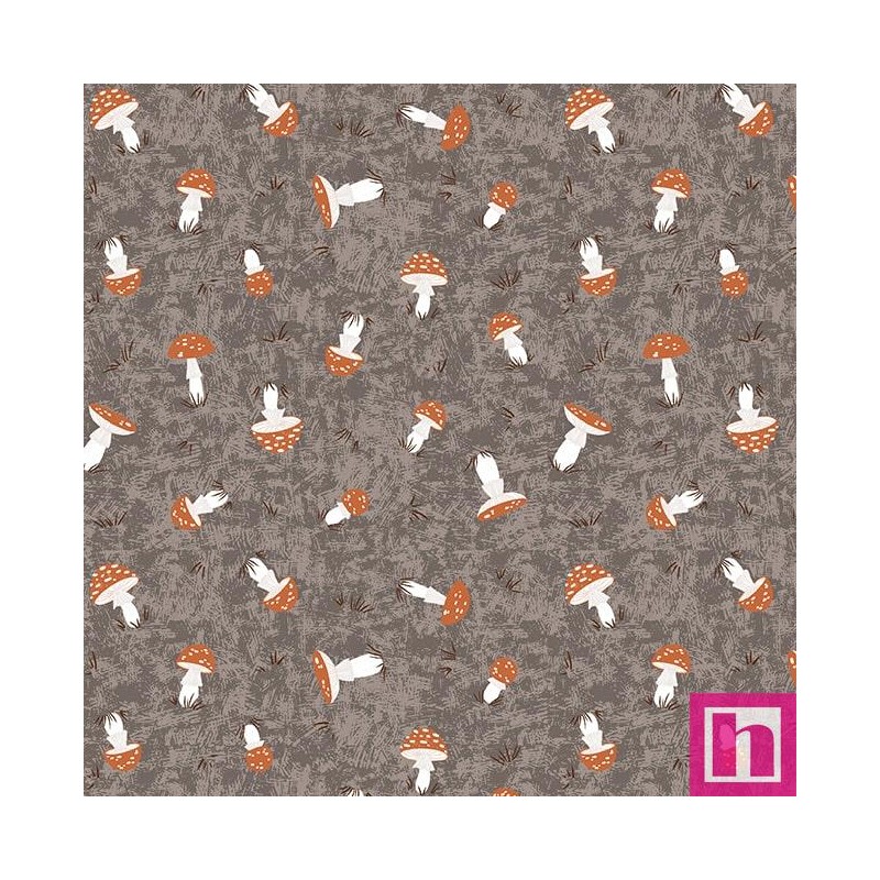 P140-3488-93 PATCH. AMERICANO CHEERFUL CHEEKS (10) 110 CM. ALGODON 100% GRIS Venta en piezas de 7.00 M