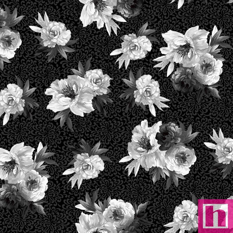P17-MAS11011-J PATCH. AMERICANO MOONLIT WALK (05) 110 CM. ALGODON 100% NEGRO Venta en piezas de 7.00 M
