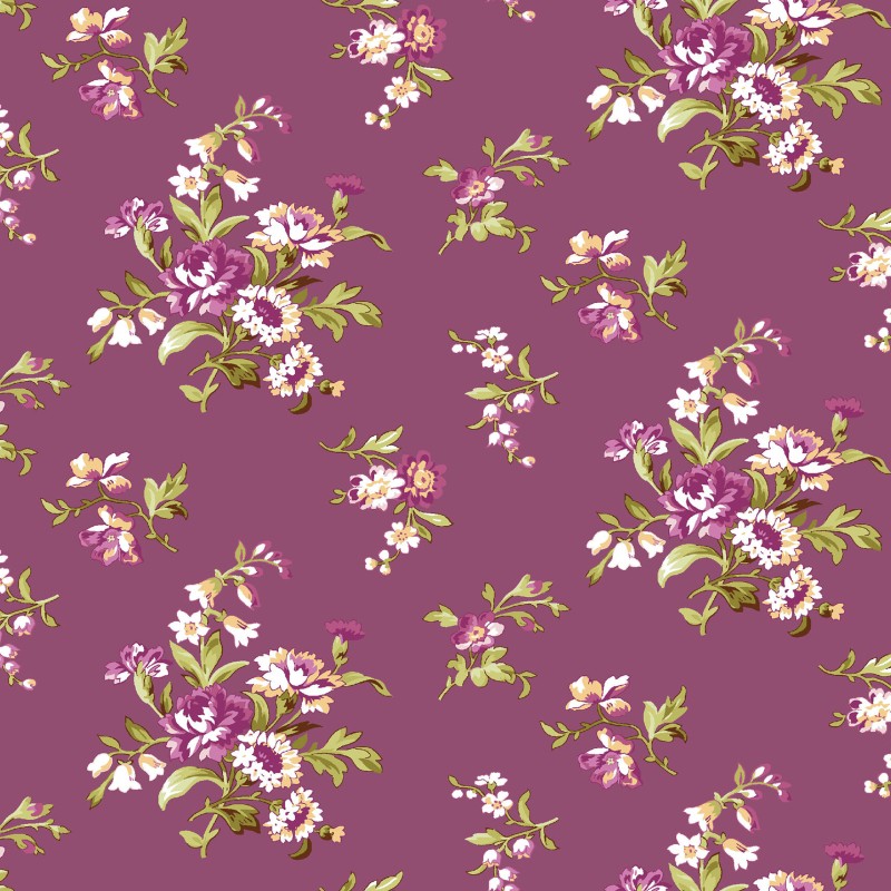 P17-MAS11052-V PATCH. AMERICANO VERANDA (07) 110 CM. ALGODON 100% CIRUELA Venta en piezas de 7.00 M