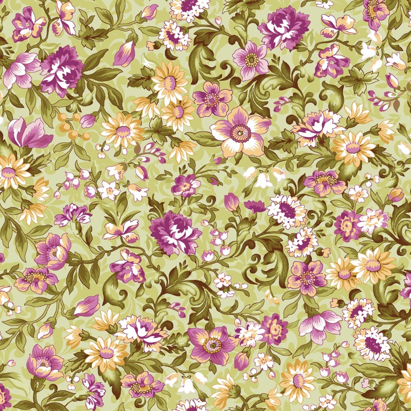 P17-MAS11053-G PATCH. AMERICANO VERANDA (13) 110 CM. ALGODON 100% VERDE Venta en piezas de 7.00 M