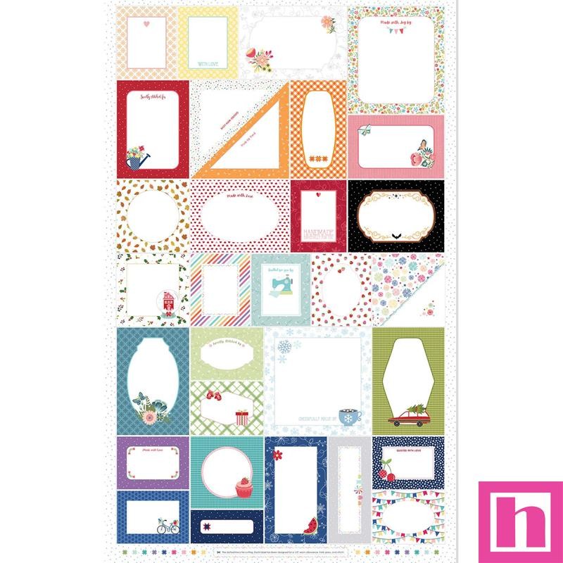 P17-MAS11080-Z PATCH. AMERICANO STITCHED WITH LOVE (01) PANEL 70X110 CM. ALGODON 100% MULTI Venta en piezas de 7.00 M