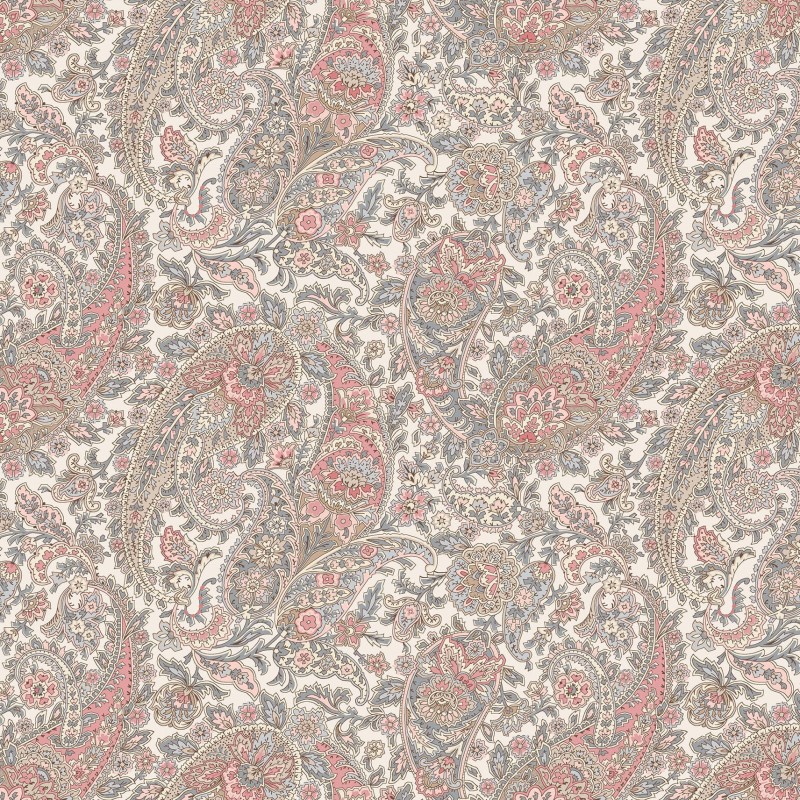 P17-MAS11132-Z PATCH. AMERICANO MEADOW BLUSH (03) 110 CM. ALGODON 100% CREMA Venta en piezas de 7.00 M