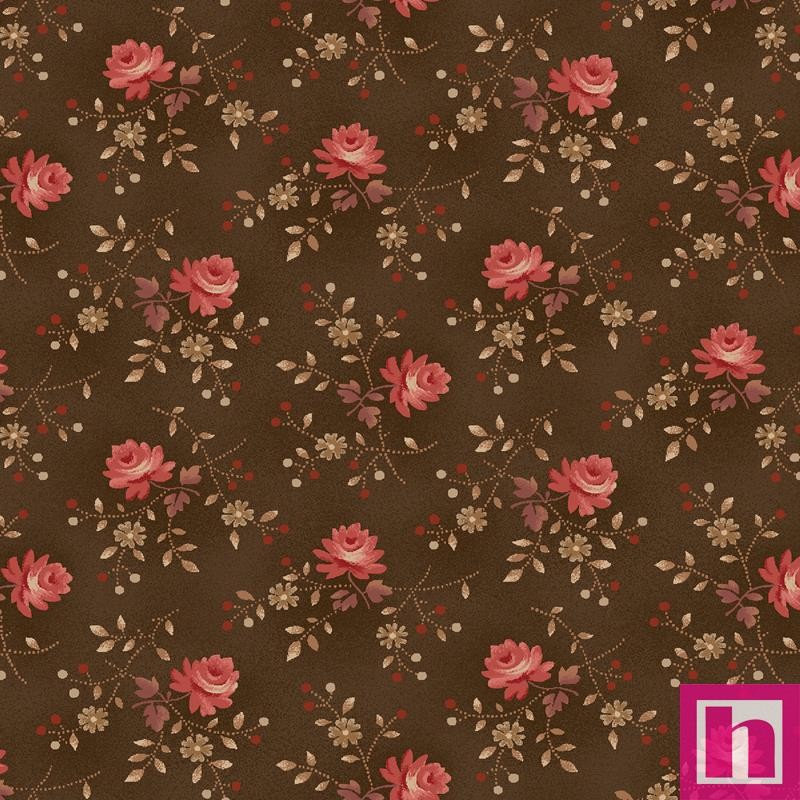 P17-MAS11313-A PATCH. AMERICANO MADDER ROSE (14) 110 CM. ALGODON 100% MARRON Venta en piezas de 6.90 M