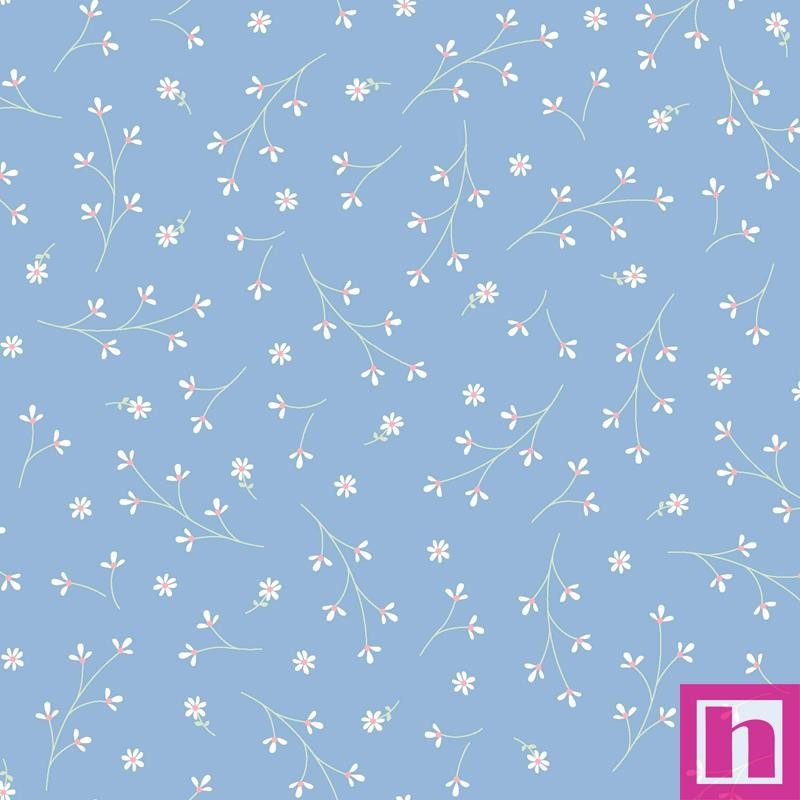P17-MAS8260-B PATCH. AMERICANO KIMBERBELL BASIC (85) 110 CM. ALGODON 100% BLANCO/AZUL Venta en piezas de 4.60 M