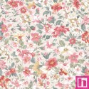 P17-MASF10992-EZ PATCH. AMERICANO LA FLEUR FLANNEL (04) 110 CM. FRANELA ALGODON 100% CREMA Venta en piezas de 5.50 M