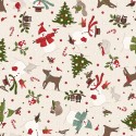 P17-MASF11162-E PATCH. AMERICANO SNOWTOP MOUNTAIN FLANNEL (10) 110 CM. FRANELA ALGODON 100% CREMA Venta en piezas de 5.50 M