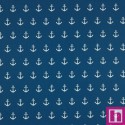 P94-08600-025 POPELIN ESTAMPADO ANCHOR (02) 148 CM.-130 GR/M2 ALGODON 100% AZUL Venta en piezas de 5.00 M