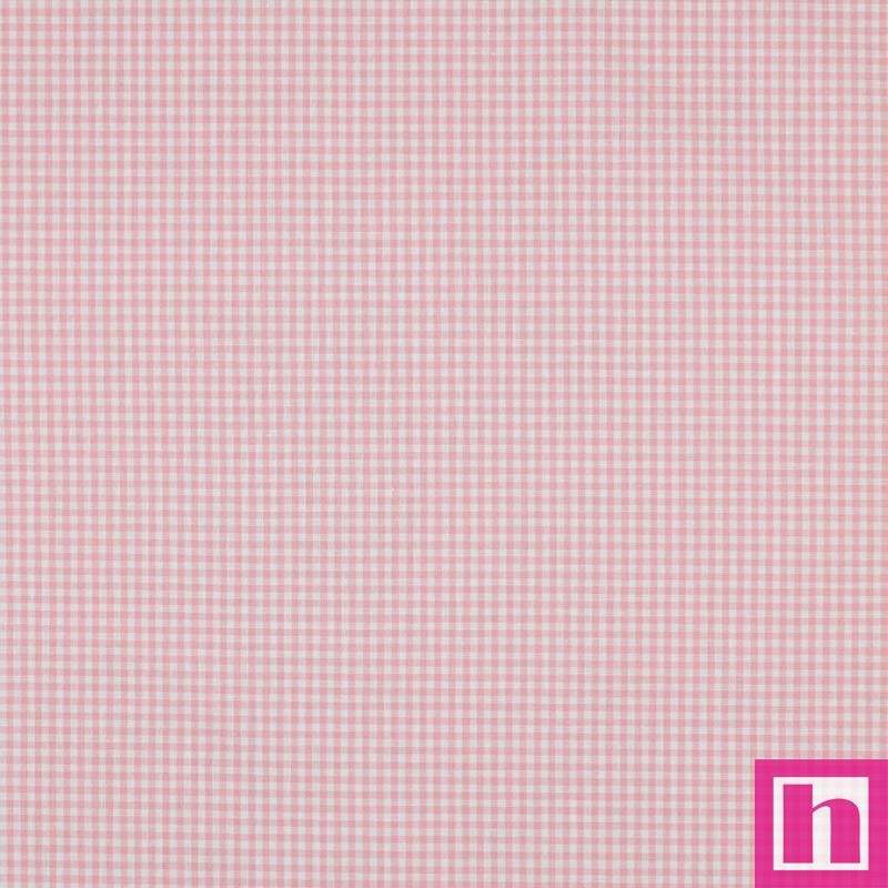 P94-3085-04 TEJIDO NORA (02) VICHY 2.70 MM. 1.45 M. - 110 GR/M2- ALGODON 100% ROSA Venta en piezas de 5.00 M