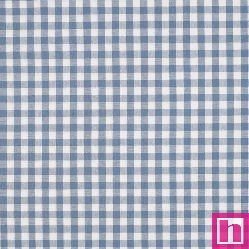 P94-3087-47 TEJIDO NORA (43) VICHY 10 MM. 1.45 M. - 110 GR/M2- ALGODON 100% DENIM Venta en piezas de 5.00 M