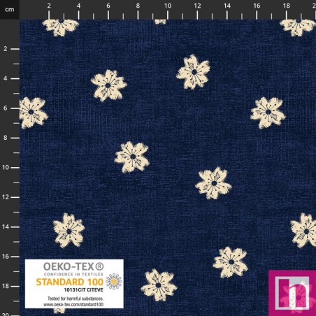 P137-4504-367 PATCH.AMERICANO CHIYO (01) 110 CM. ALGODON 100% MARINO Venta en piezas de 6.00 M