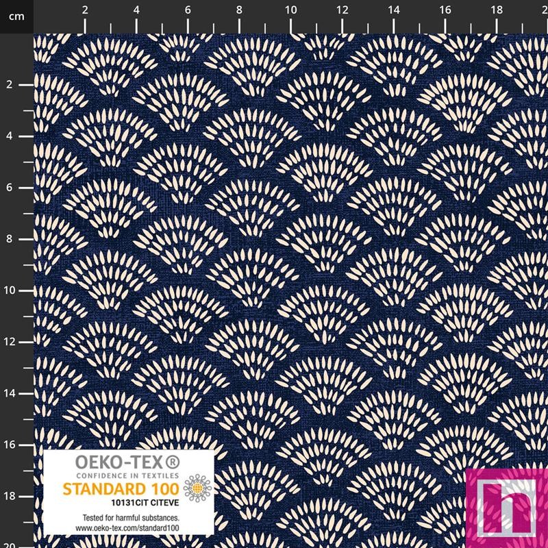 P137-4504-368 PATCH.AMERICANO CHIYO (04) 110 CM. ALGODON 100% MARINO Venta en piezas de 6.00 M
